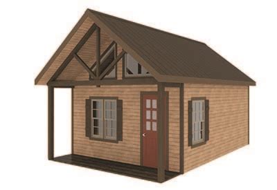 The Off-Grid Cabin Floor Plan - Small Living In Style!