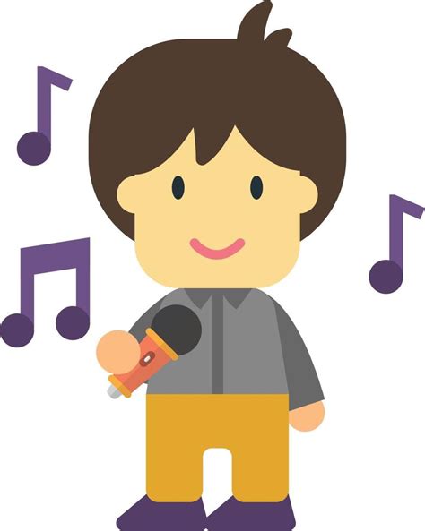 male singer illustration in minimal style 12962756 Vector Art at Vecteezy