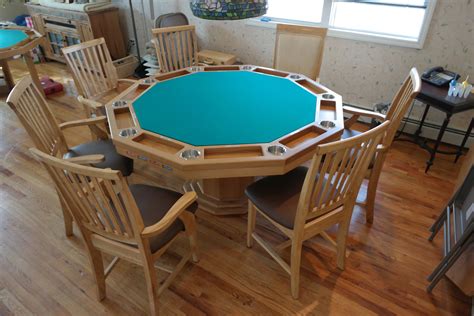 Hand Crafted Custom Poker Table by JNC Woodworking | CustomMade.com