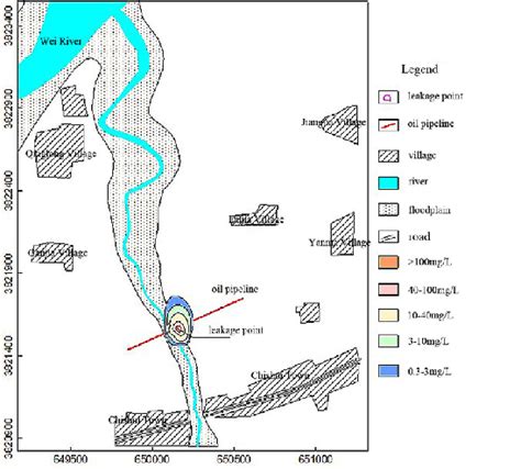 Zone map of pollution range for groundwater | Download Scientific Diagram