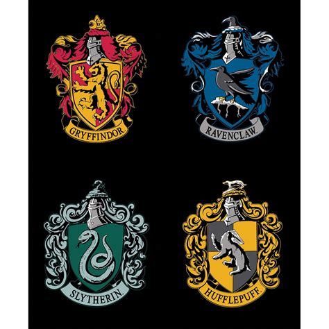 Harry Potter Hogwarts Crests - Gryffindor Ravenclaw Hufflepuff ...