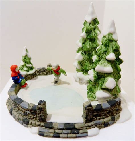 DEPT.56 HERITAGE-DICKENS VILLAGE ACCESSORIES " SKATING POND " , #65455 ...