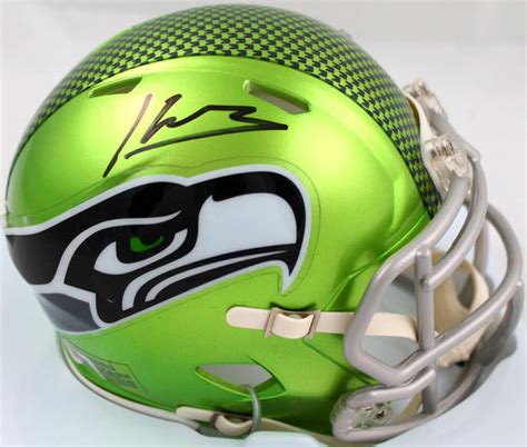 Kenneth Walker III Autographed Seattle Seahawks Flash Speed Mini Helme ...