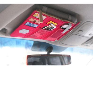 Car Sun Visor Organizer - Pink – Carsoda