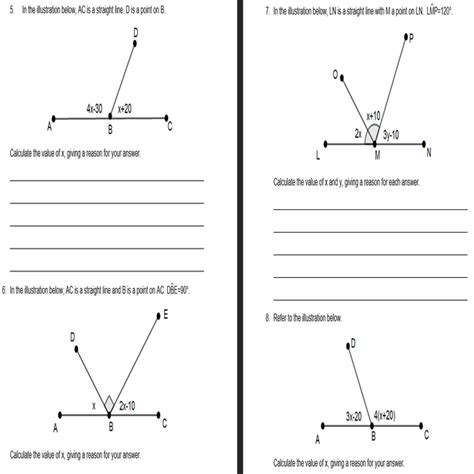 Grade 8 Maths -Geometry of Straight Lines and 2D Shapes WORKBOOK-Notes and Worksheets ...