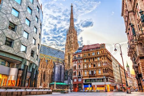 Stephansplatz, view on the St. ... | Stock image | Colourbox