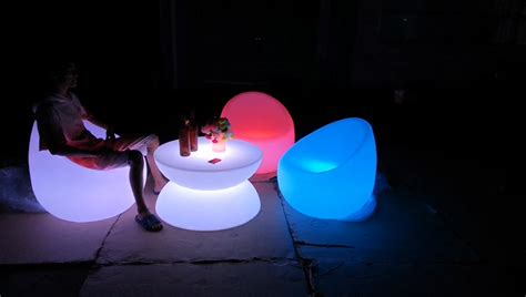 Rgb Color Change Illuminated Light Up Portable Bar Tables Outdoor Led Chair Lumineuse Led Garden ...