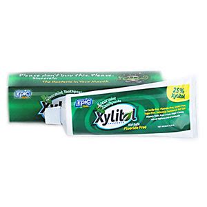 Epic Fluoride Free Xylitol Toothpaste 100% Xylitol Sweetened toothpaste ...