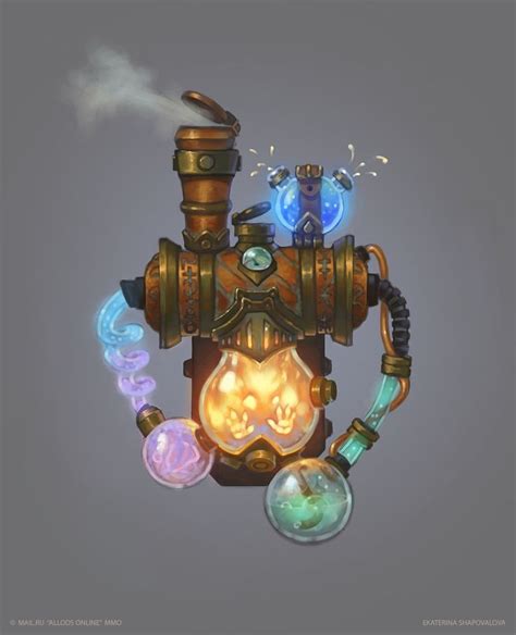 Alchemist's lab, Ekaterina Shapovalova | Props concept, Fantasy concept ...