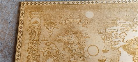 Laser Engraved ACOTAR World Map From the Court of Thorns and - Etsy ...