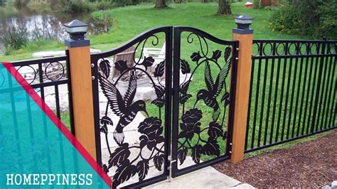 (NEW DESIGN 2017) 30+ Modern Metal / Iron Fence Gates Ideas ...