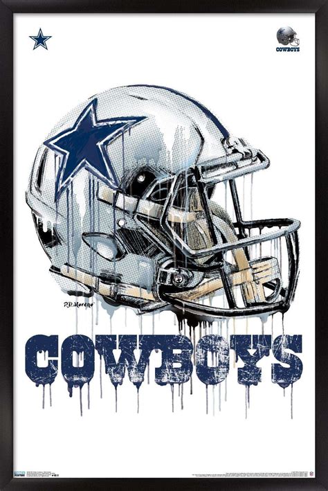 NFL Dallas Cowboys - Drip Helmet Poster - Walmart.com - Walmart.com