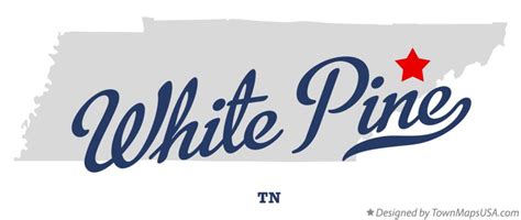 Map of White Pine, TN, Tennessee