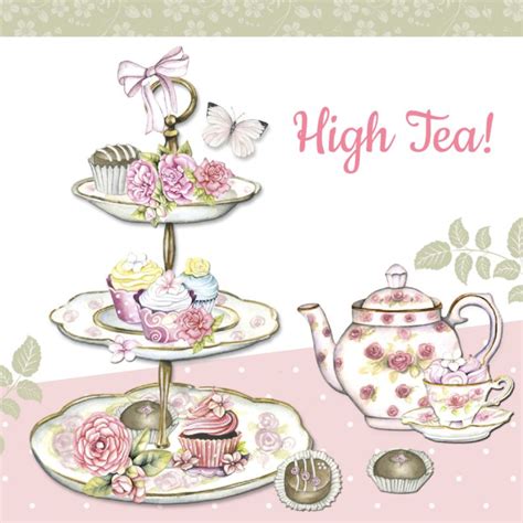 High Tea taartenstandaard - High tea uitnodigingen, High tea en Verjaardag