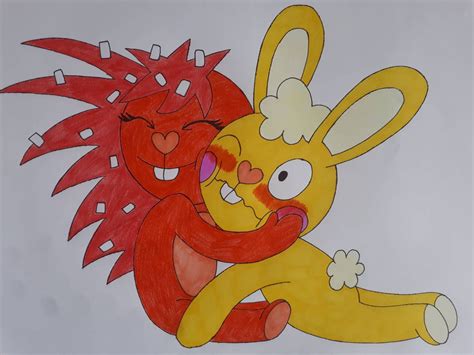 Happy Tree Friends: Cuddles x Flaky 7 by Olivergriffiths on DeviantArt | Happy tree friends ...