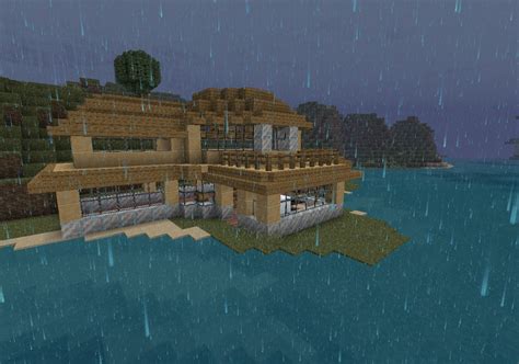 Small Modern Beach House V1 + Survival Minecraft Project