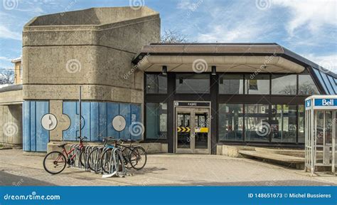 Montreal Subway System Fabre Metro Station Editorial Stock Photo ...