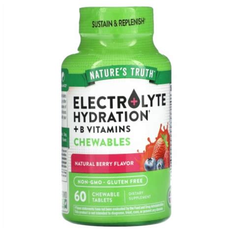 Nature's Truth Electrolyte Hydration + B Vitamins Chewables Natural ...