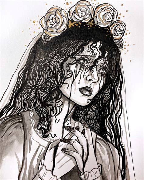 La Llorona Inktober Art Print - Etsy