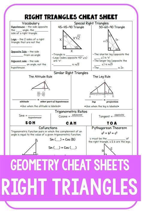 Geometry Formulas For Triangles