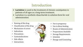 Lactulose Mechanism Of Action