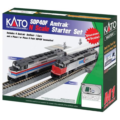 Kato USA EMD SDP40F Starter Train Set - Amtrak® N Scale | Amtrak, N ...