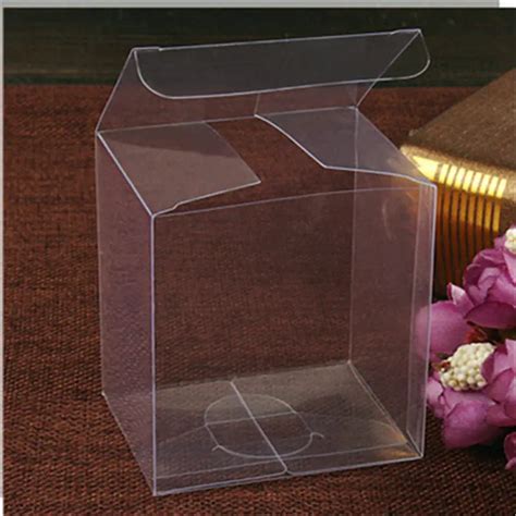 50pcs PVC Box Clear Plastic Packaging Boxes Small Craft Gift Transparent Package Box-in Jewelry ...