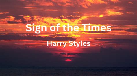 Harry Styles - Sign of the Times (Lyrics) - YouTube