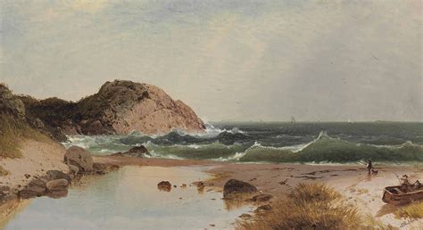 John Frederick Kensett (1816-1872) | Beach Scene at Eagle Rock, Manchester-by-the-Sea | AMERICAN ...