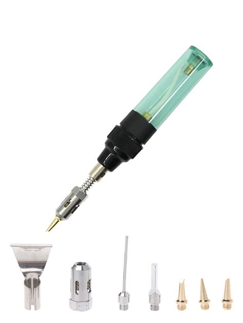 Butane Gas Soldering Iron Tips Portable Set For Electric Blow Torch Wireless Business, Office ...