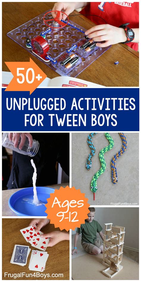 50+ Unplugged Activities for Tween Age Boys - Frugal Fun For Boys and Girls (2022)