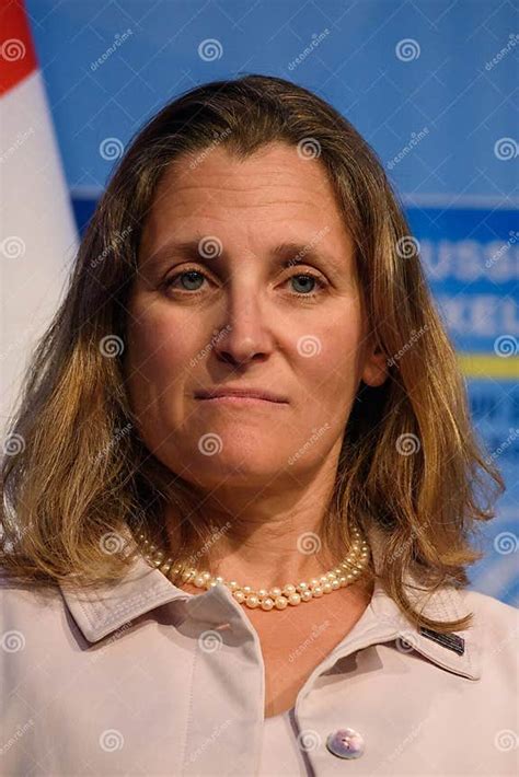 Chrystia Freeland, Minister of Foreign Affairs of Canada Editorial ...