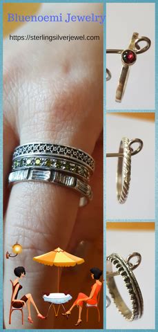 Make it personal - choose your own combination of stacking layering rings – Bluenoemi Jewelry