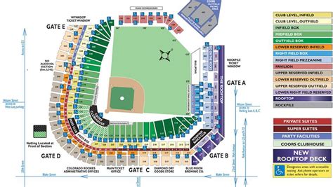 Coors Field Parking Map - Map Of New Hampshire