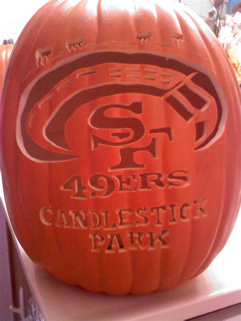 San Francisco 49ers pumpkin | 49ers, Nfl 49ers, Sf 49ers