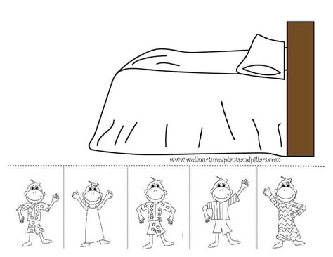 Coloring Pages Of Monkeys Jumping On The Bed - Dejanato