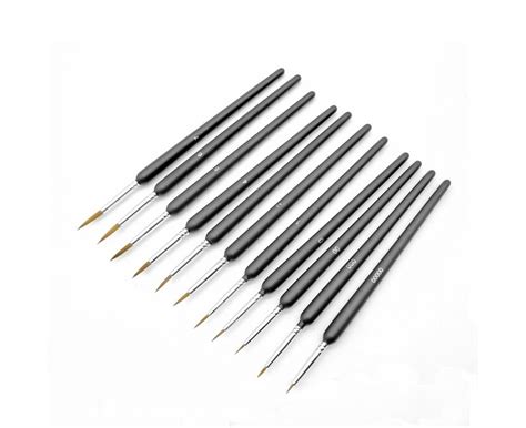 1Round Pointed Tip Artist Paint Brush Set Nylon Hair Watercolor Acrylic Oil Painting Brushes ...