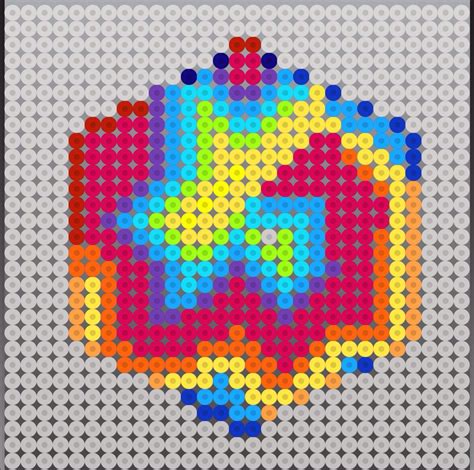 Perler bead rainbow pattern Hama Beads, Pyssla Beads, Fuse Beads, Perler Bead Patterns, Beading ...