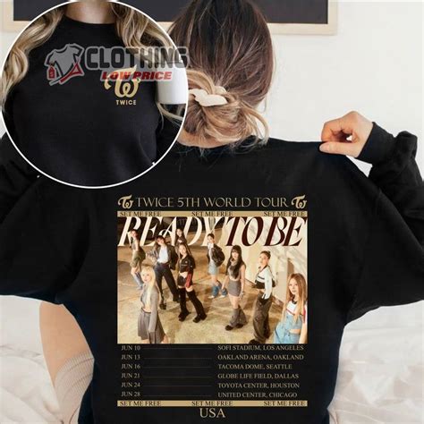 Ready To Be Twice Tour Unisex Shirt, Twice On Tour 2023 Sweatshirt ...