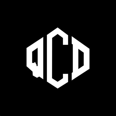 QCD letter logo design with polygon shape. QCD polygon and cube shape ...