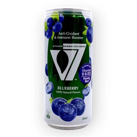 V7 Vitamin Sparkling Drink Blueberry – 300 ML – Citta Mart