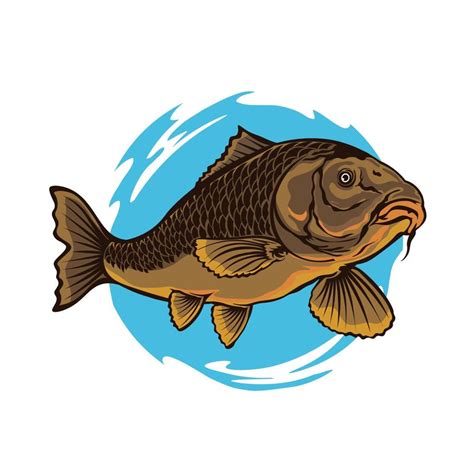 Carp fishing logo, perfect for fish supplier company and brand product logo and t shirt design ...