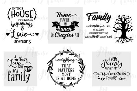 Family Tree Quotes SVG