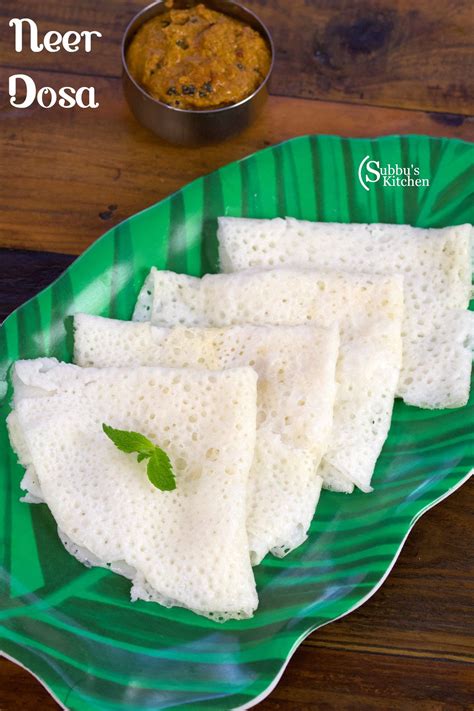 Neer Dosa Recipe | How to make Neer Dosa | Recipe | Dosa recipe, Dosa ...