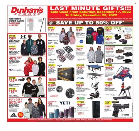 Dunham's Sports (PA) Weekly Ad Flyer Specials December 17 to December ...