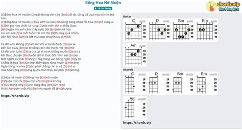 Chord: Bông Hoa Nở Muộn - tab, song lyric, sheet, guitar, ukulele ...