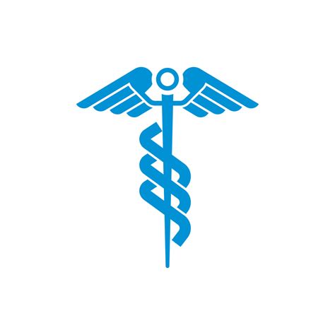 Caduceus staff Hermes letters sss. Medical symbol, Healthcare logo ...