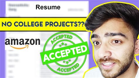 My Resume When AMAZON Selected Me! | SDE Resume | Resume Tips ...