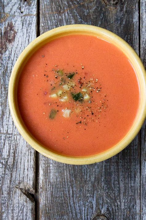 Gazpacho Andaluz | Recept | Recepten, Voedsel, Soep