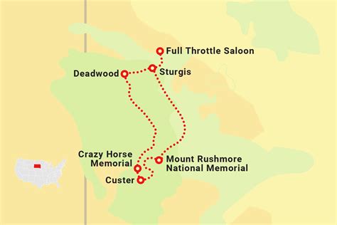 Mt. Rushmore, Custer, Crazy Horse & Deadwood Guided Tour | منظمة رحلة دراجة نارية